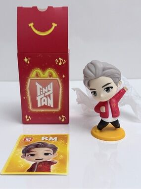 McDonald’s TinyTAN BTS RM Happy Meal Toy Figure & Card Set Encore Edition
